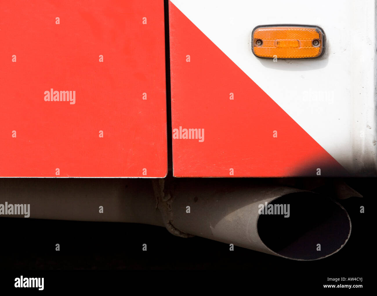 Dirty exhaust pipe of a diesel bus Stock Photo - Alamy