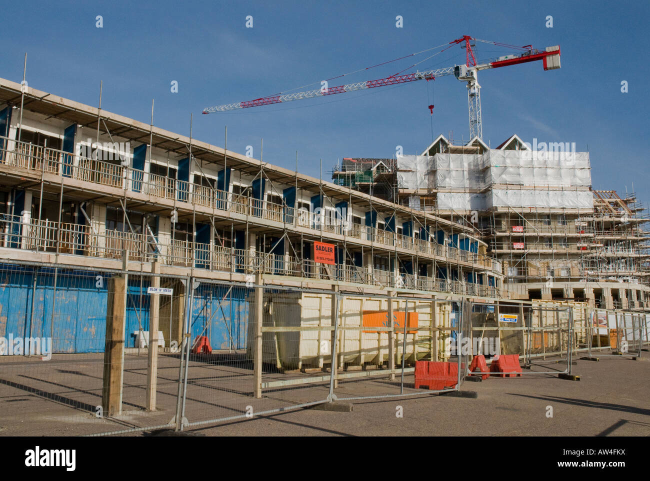 The development of new flats and the refurbishment of beach huts on