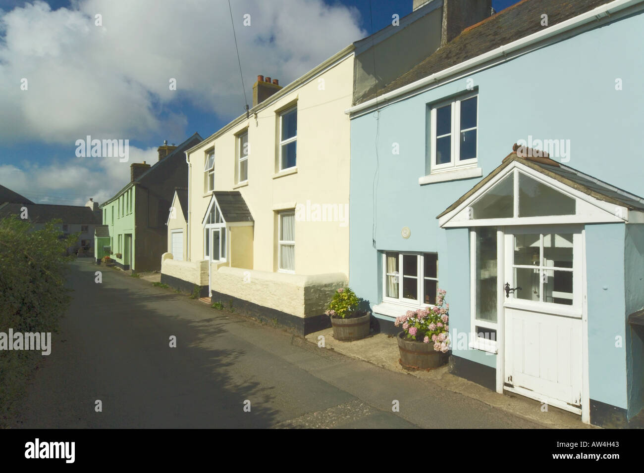 england the south west DEVON the south hams east prawle village villages house houses home homes