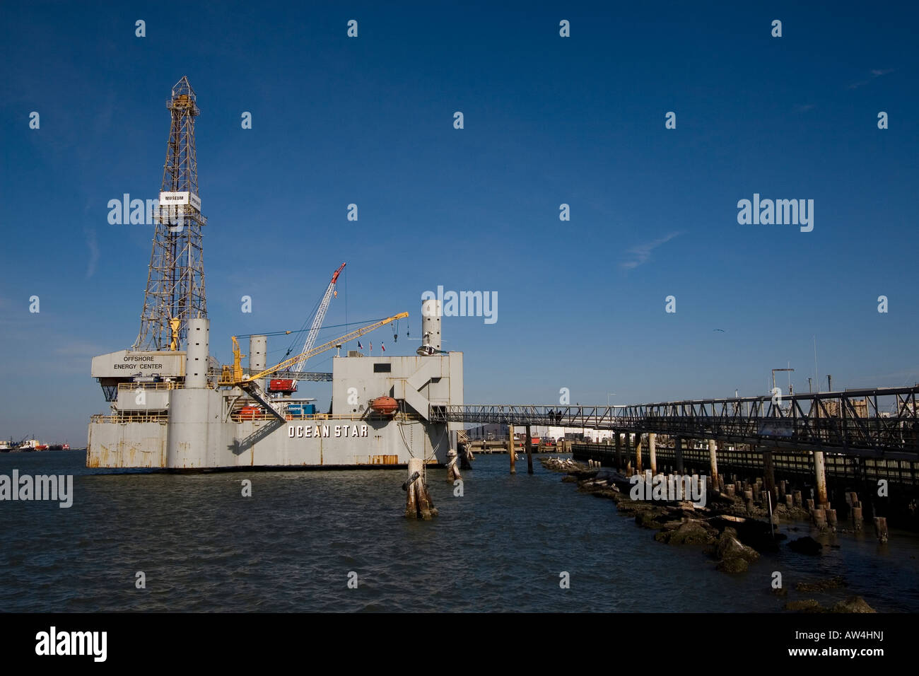 The offshore energy museum is shown in Galveston Texas on December 28