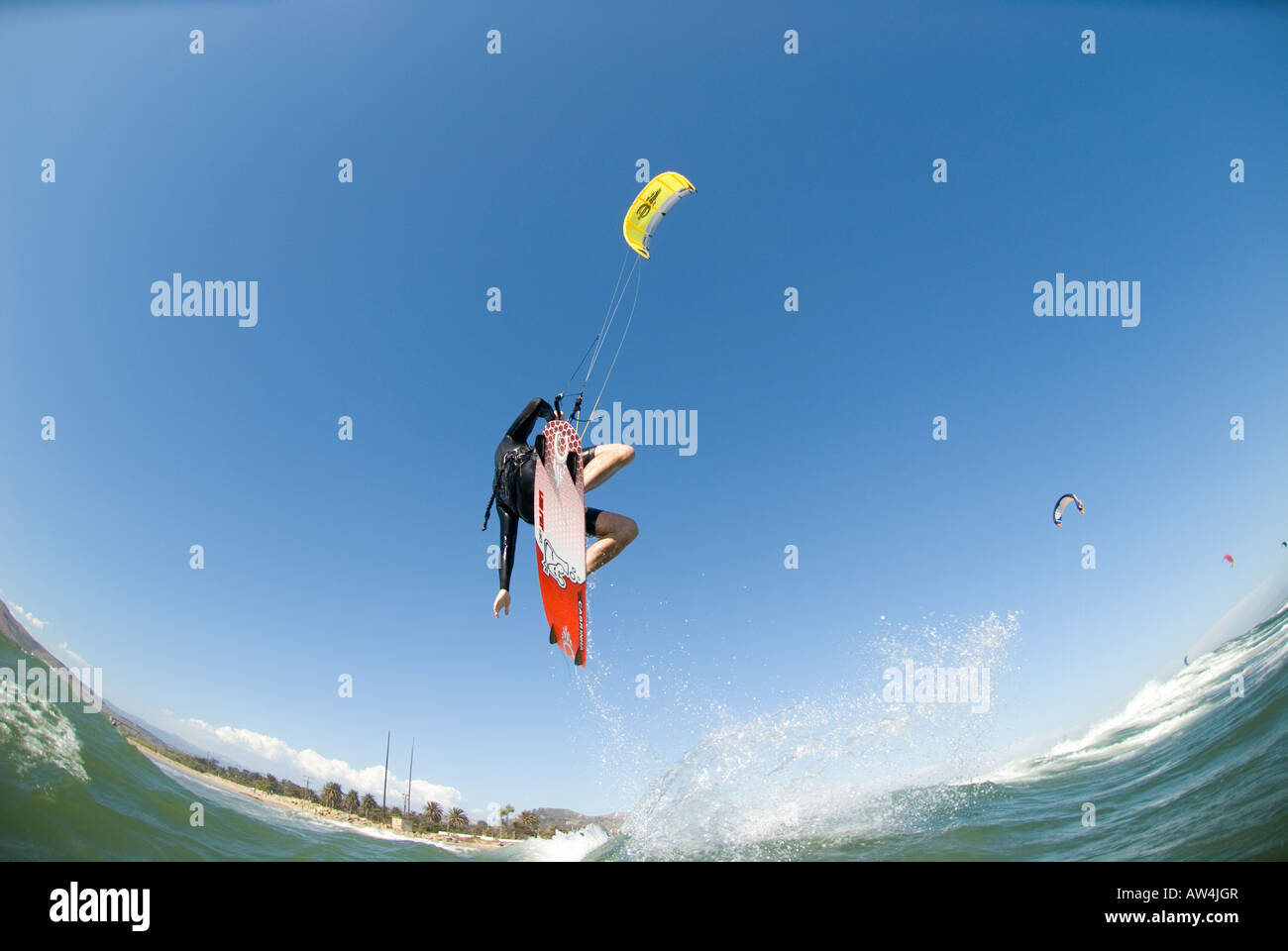 A male Kite Surfing C Street Ventura California USA Stock Photo Alamy