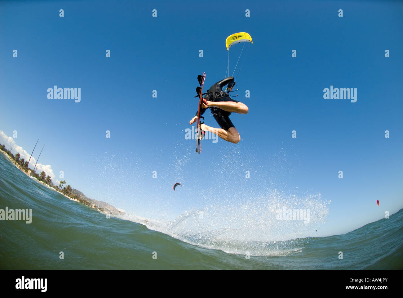 A male Kite Surfing C Street Ventura California USA Stock Photo Alamy