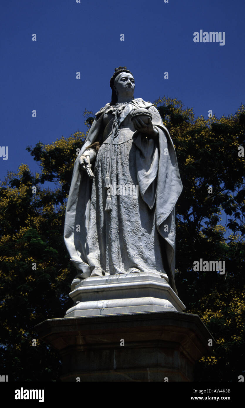 Statue of Queen Victoria, Kolkata, formerly Calcutta, India Stock Photo