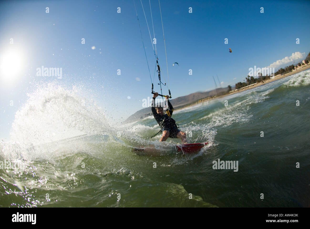 A male Kite Surfing C Street Ventura California USA Stock Photo Alamy