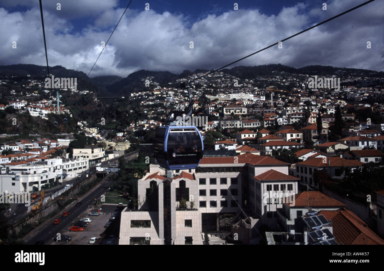 Cable Car From Funchal To Quinta Do Monte Island Of Madeira Near