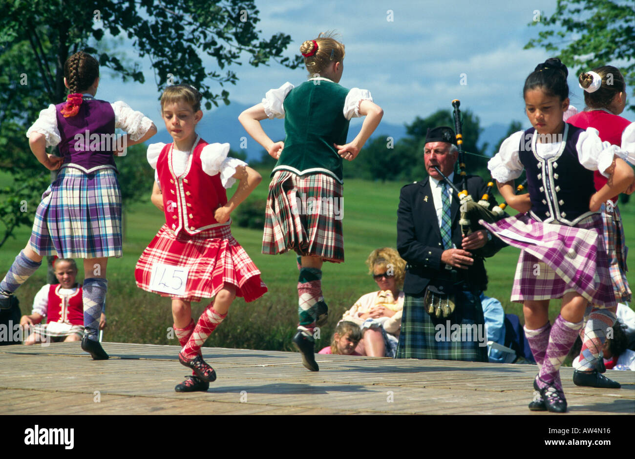Highland dancing competition at the Stirling Highland Games, Stirling