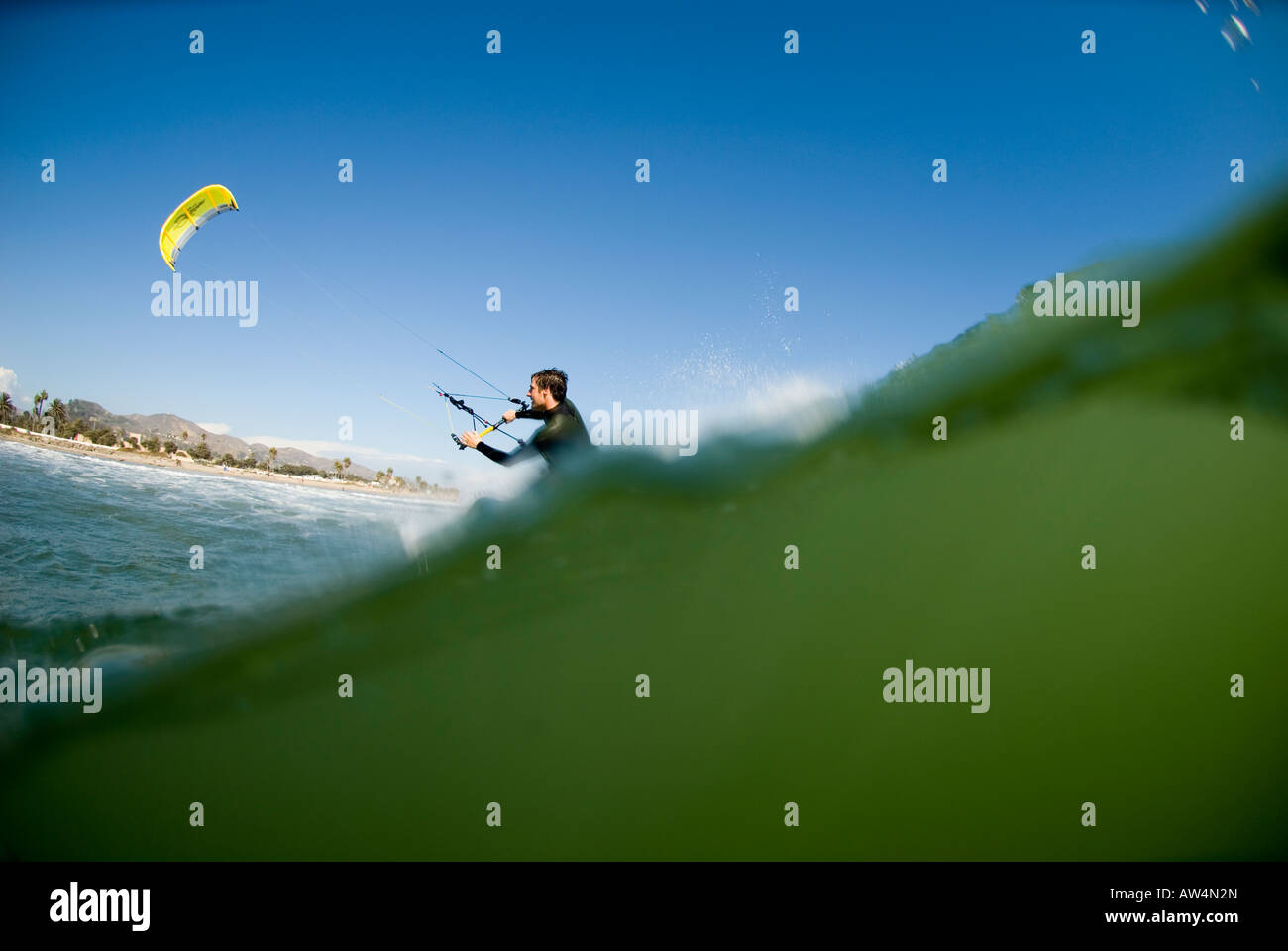 A male Kite Surfing C Street Ventura California USA Stock Photo Alamy