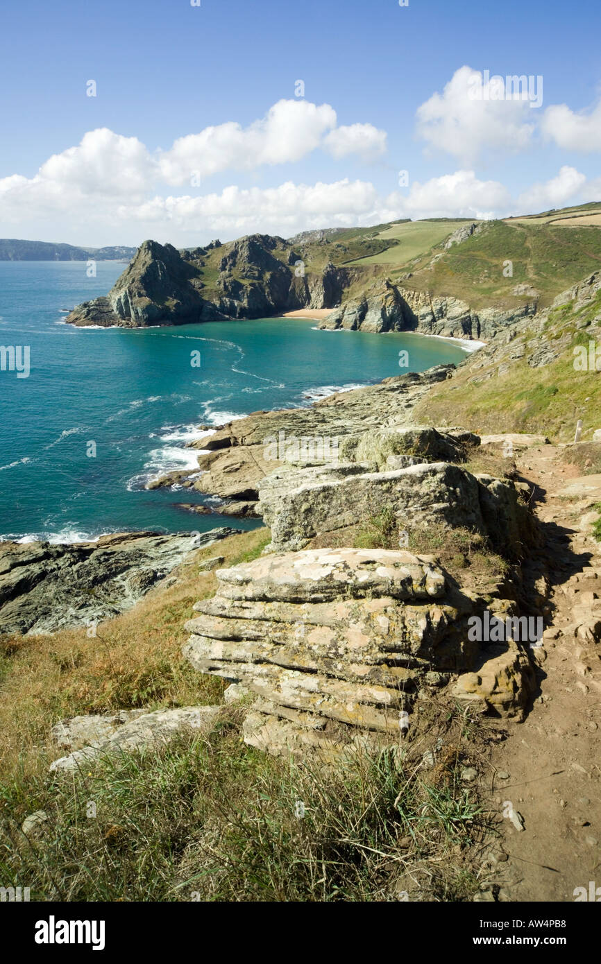 england devon the south hams the south west devon coast path prawle