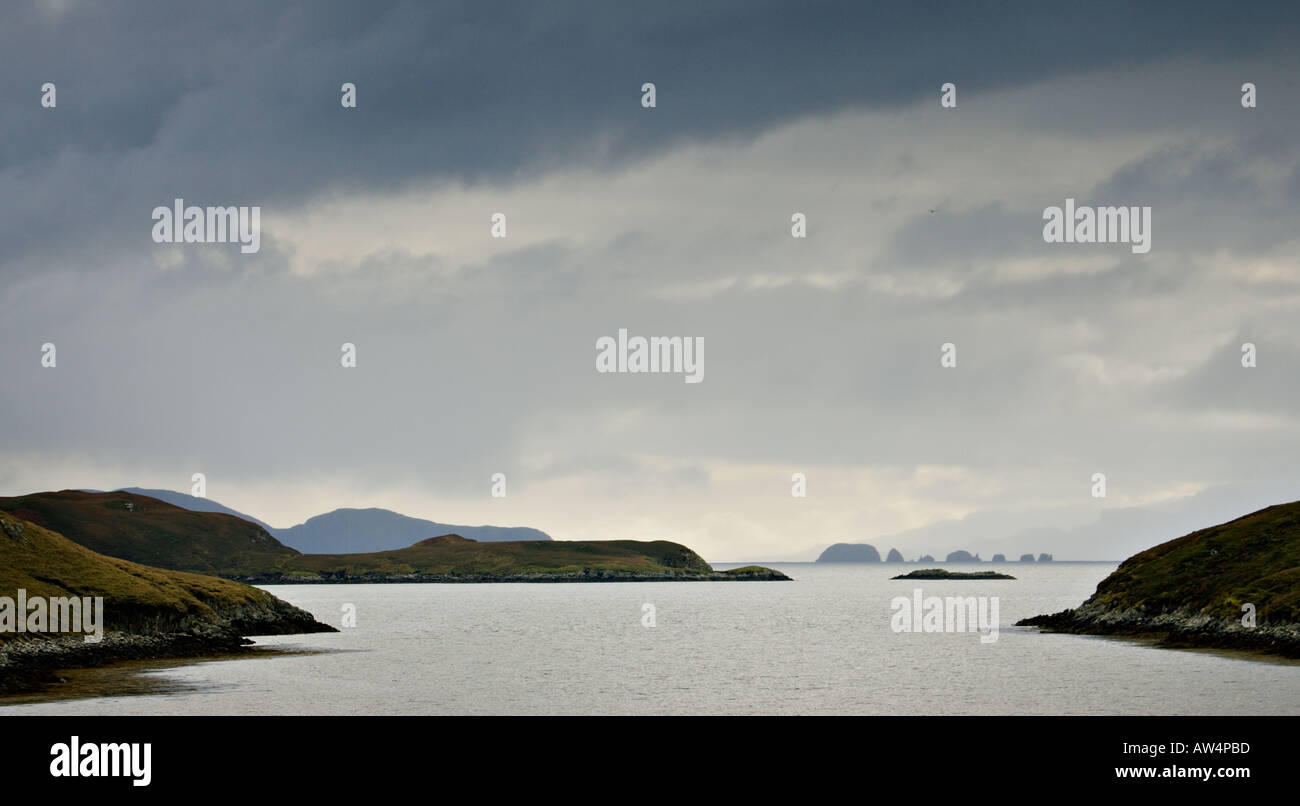 Galtachan Islands part of the Shiant Islands Minch West  Coast of Scotland Stock Photo