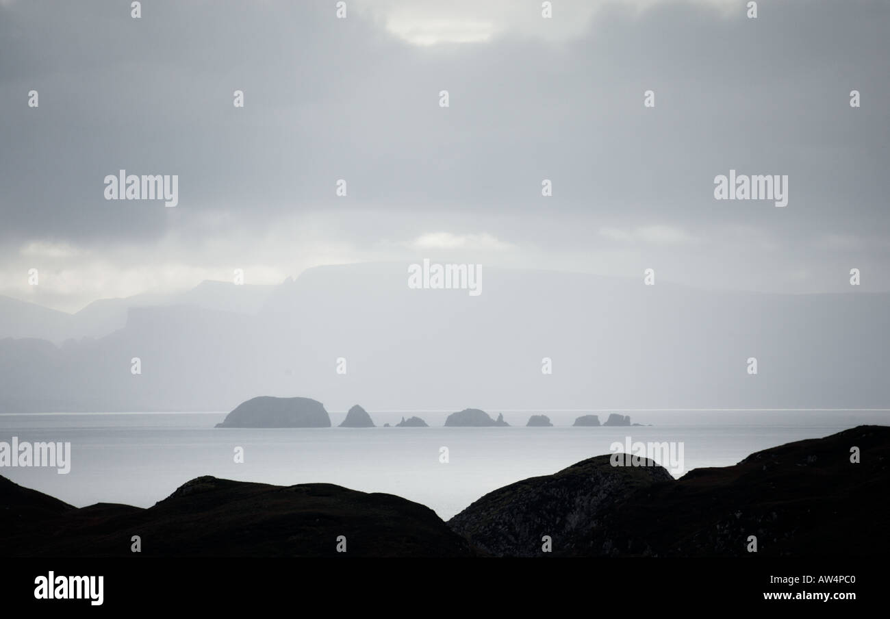 Galtachan Islands part of the Shiant Islands Minch West  Coast of Scotland Stock Photo