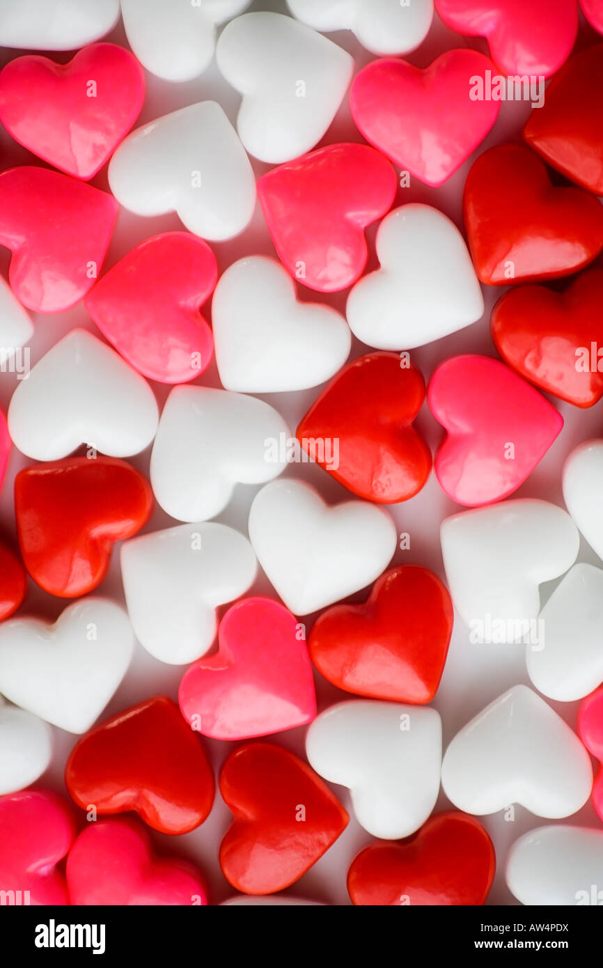 Candy hearts Stock Photo
