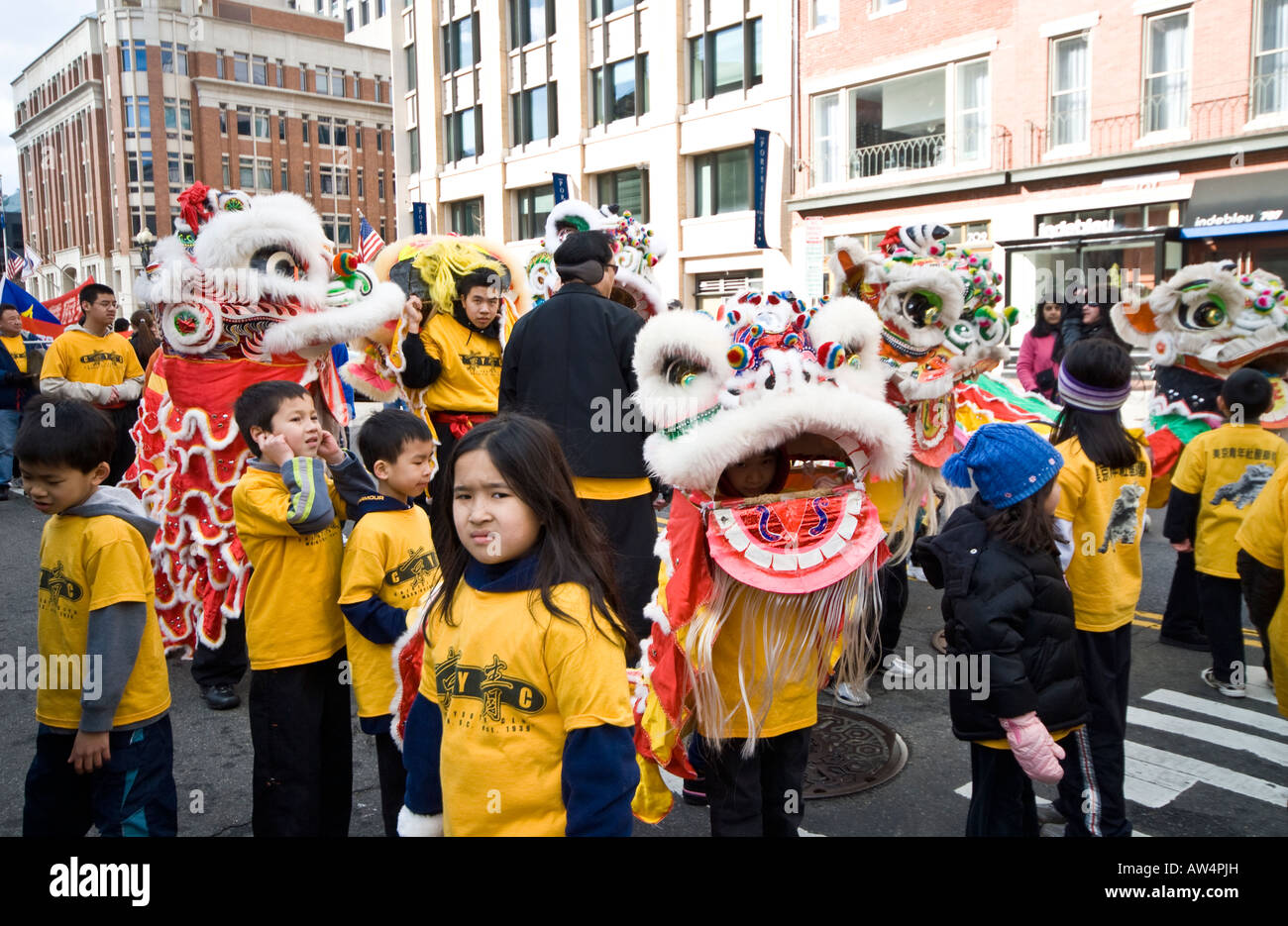 Dragon in the Chinese New Year Parade in downtown Washington DC in