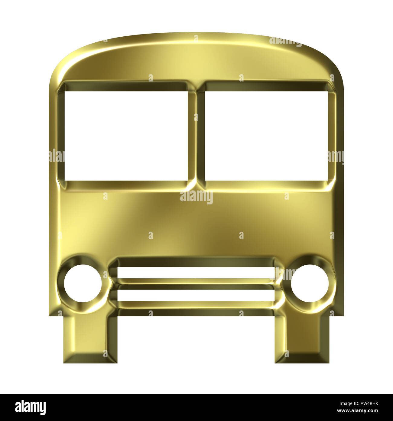 Golden bus Stock Photo