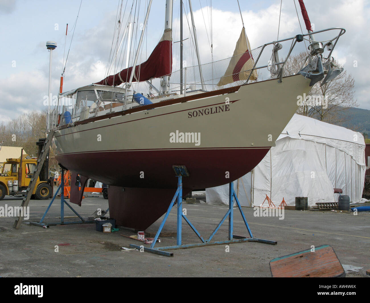 steel sailboat