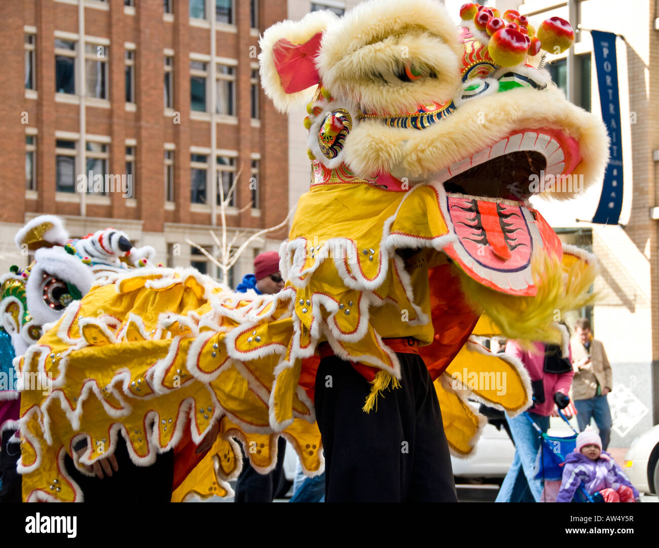 Dragon in the Chinese New Year Parade in downtown Washington DC in