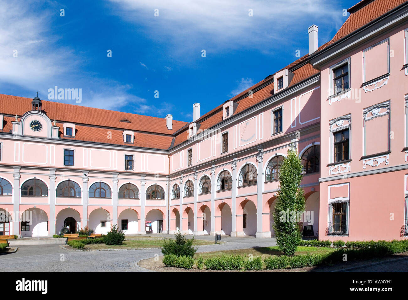 Court of Zerotin Castle Renaissance 1538 Valasske Mezirici Czech Republic  Stock Photo - Alamy