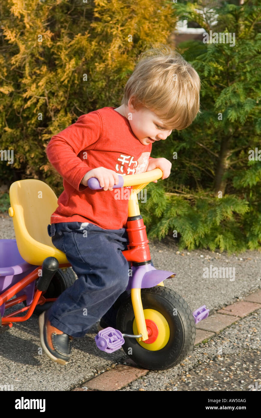 small boy small bike