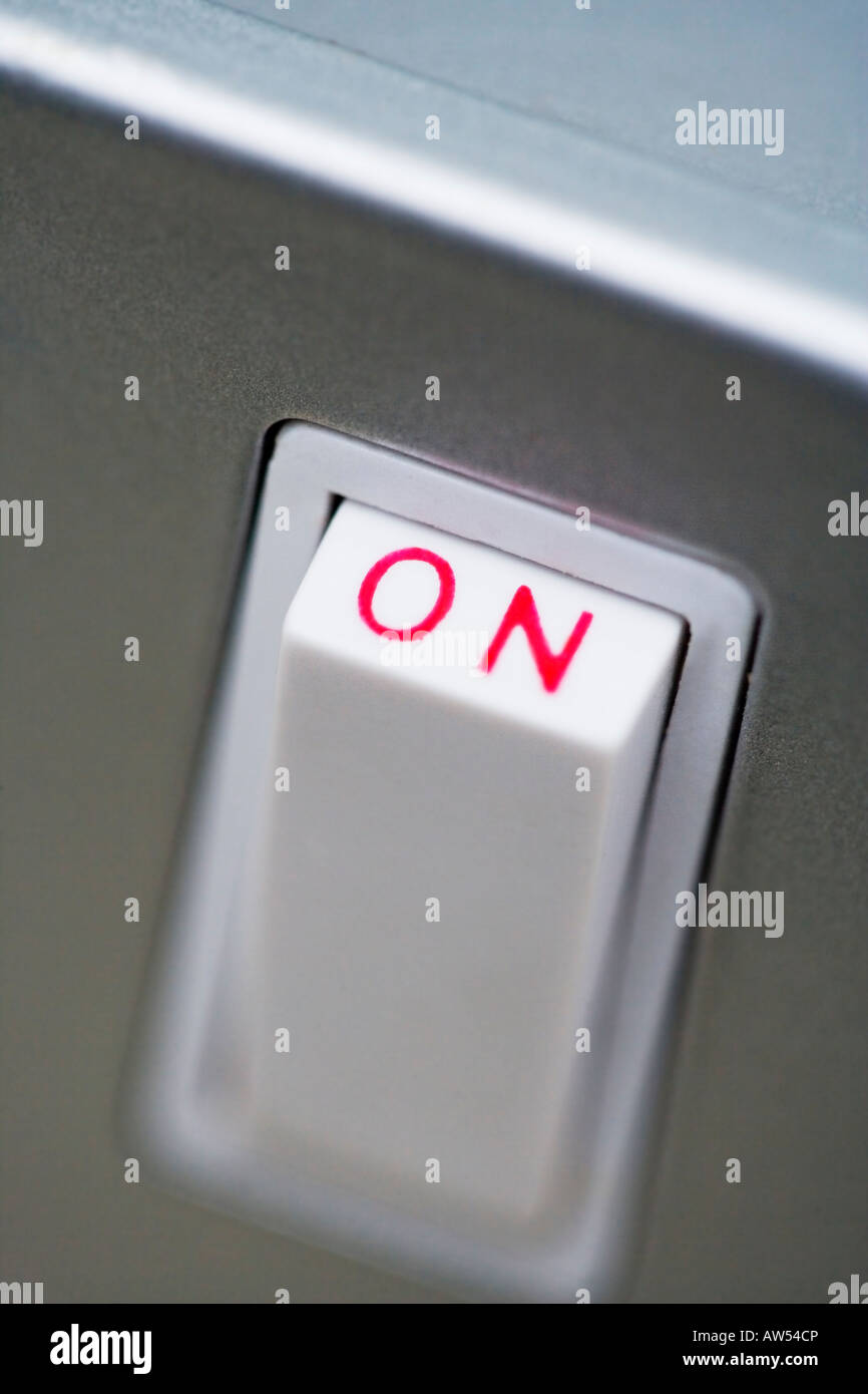Close up of an electrical switch Stock Photo
