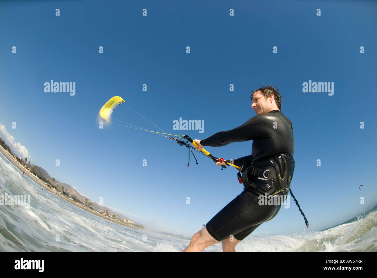 A male Kite Surfing C Street Ventura California USA Stock Photo Alamy