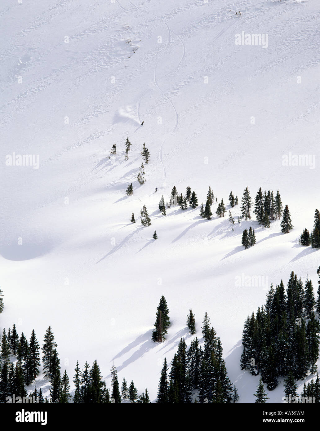 Taco Ski Run Copper Bowl Copper Mountain Colorado Stock Photo Alamy