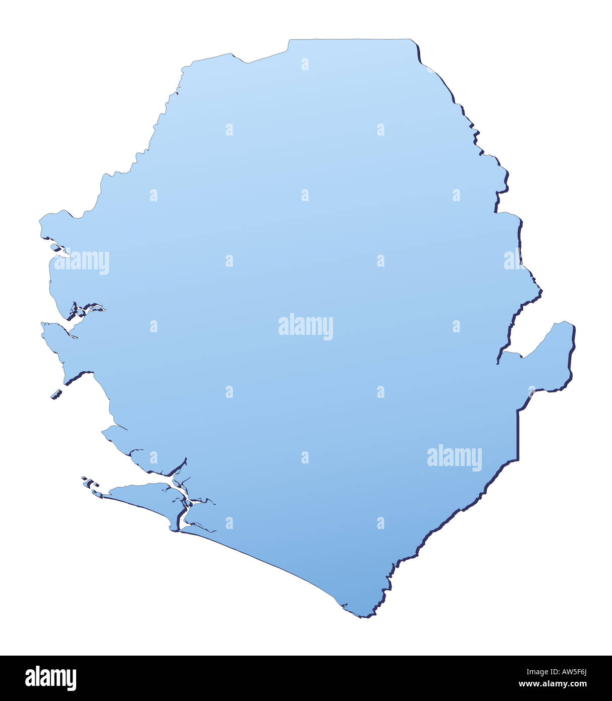 Sierra leone map hi-res stock photography and images - Alamy