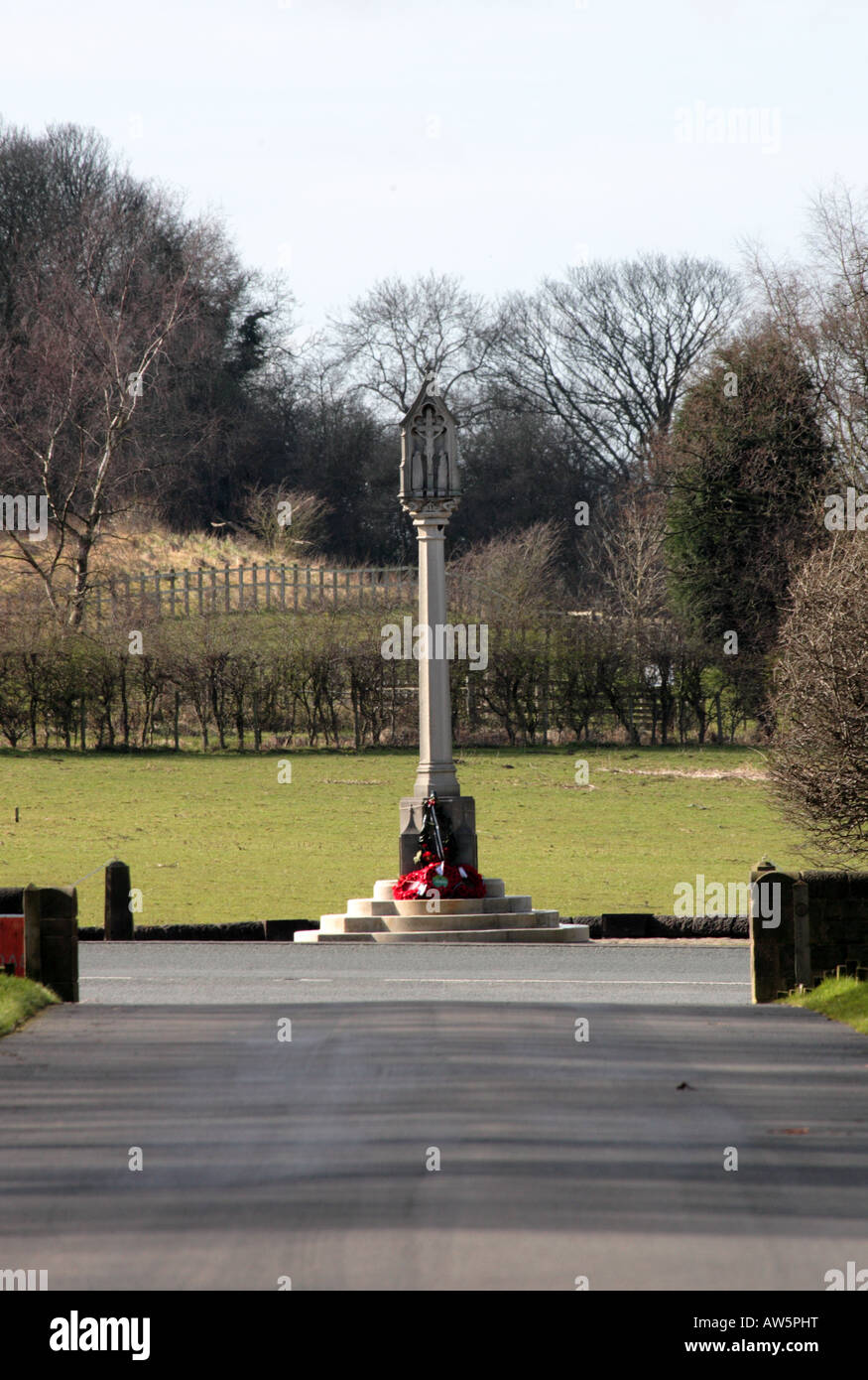 war memorial Houghton Lancashire Stock Photo