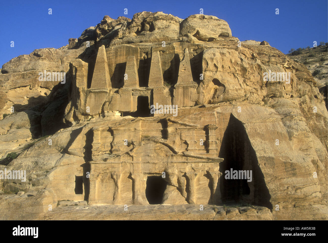 Jordan: The Obelisk Tomb in the ancient Nabataean city of Petra Stock ...