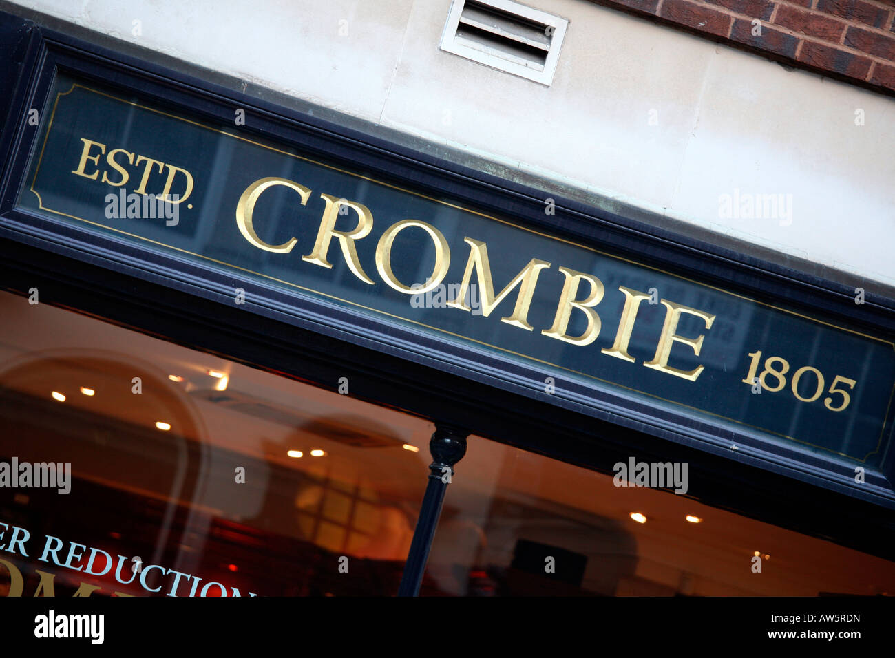 Crombie store front, London Stock Photo