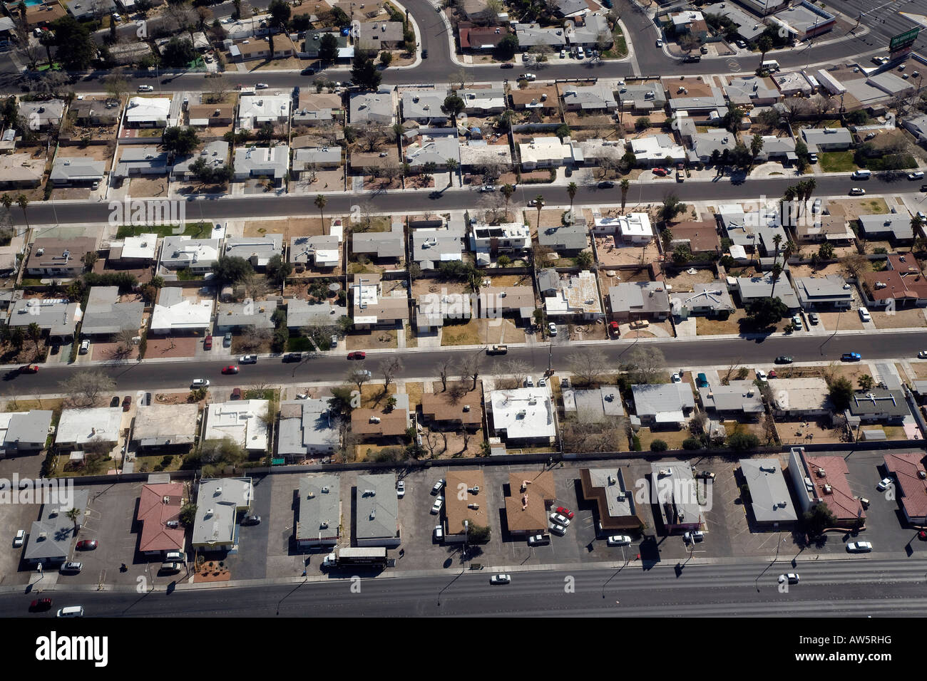 Low Rise Housing from the air Las Vegas Nevada USA Stock Photo Alamy