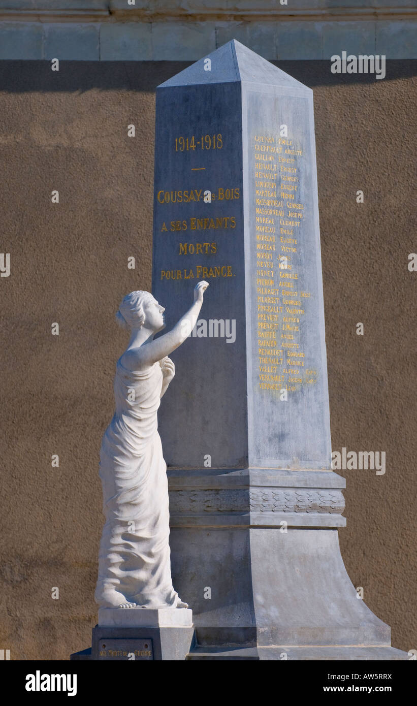 Great War Memorial, Vienne, France. Stock Photo