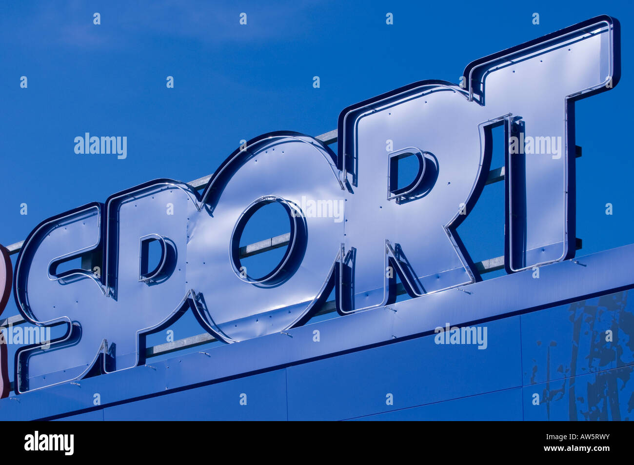 'Intersport' company sign, France. Stock Photo