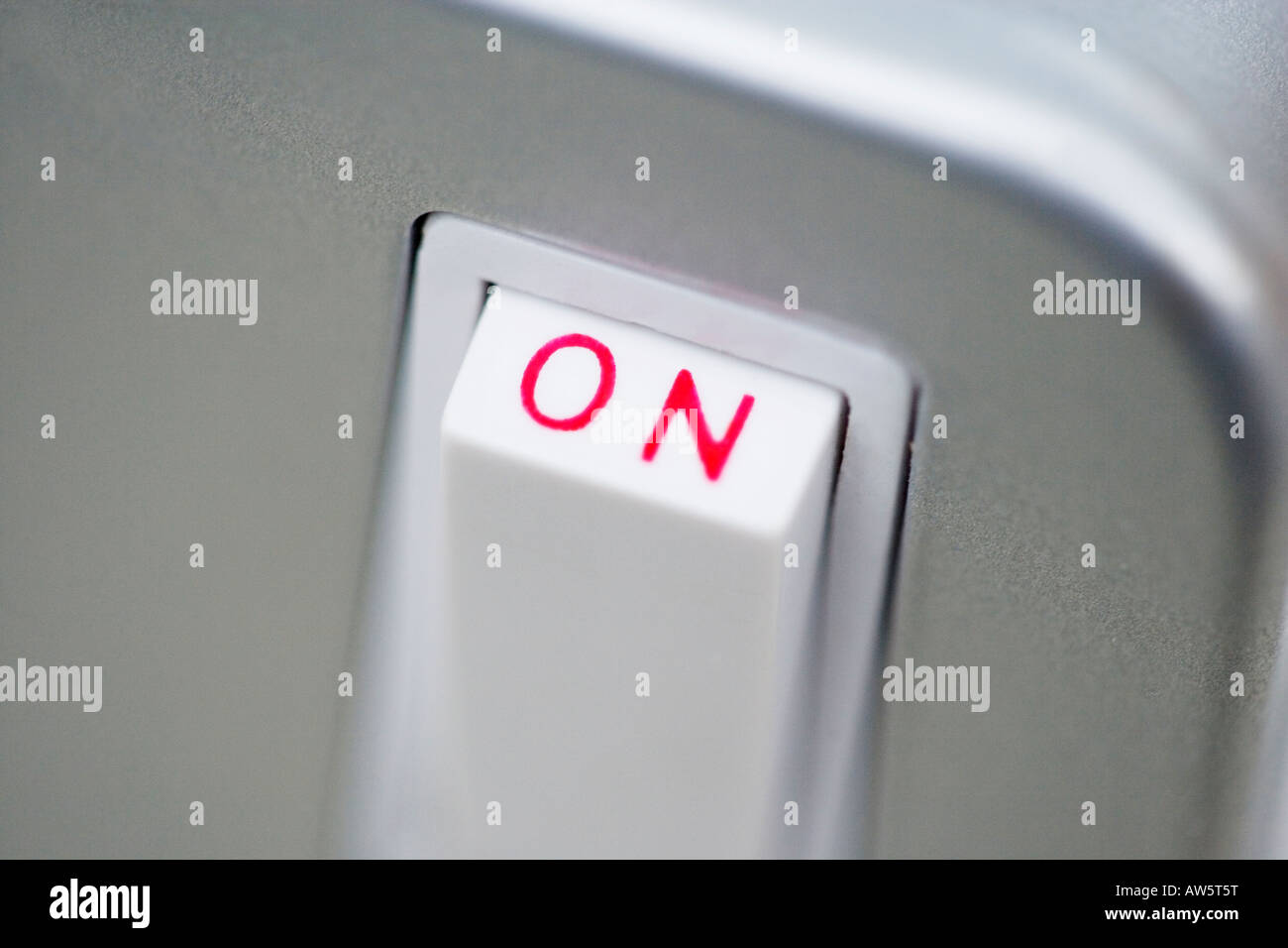 Close up of an electrical switch Stock Photo