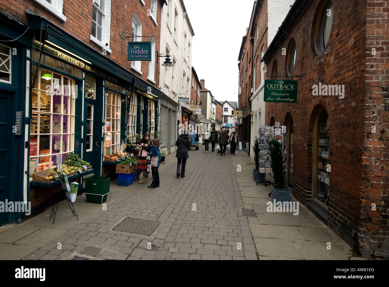 church street in hereford Stock Photo Alamy