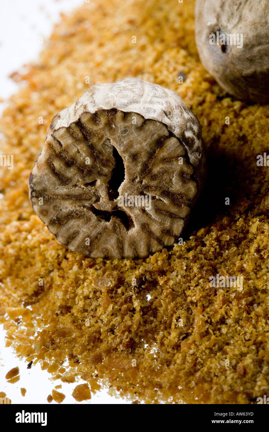 Ground Mace and Nutmeg Stock Photo Alamy