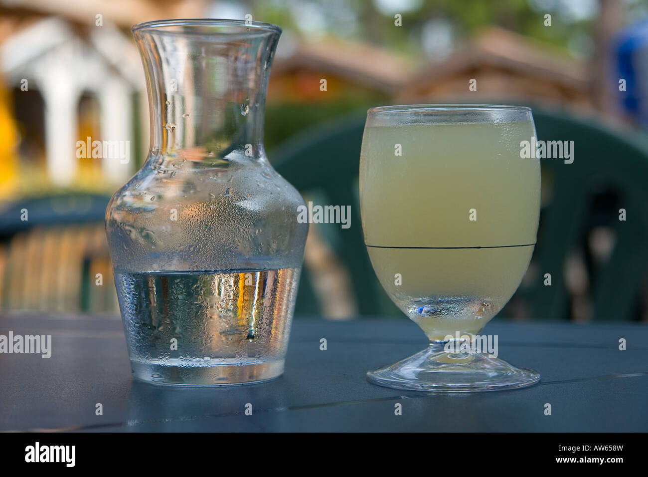 Pastis drink Stock Photo