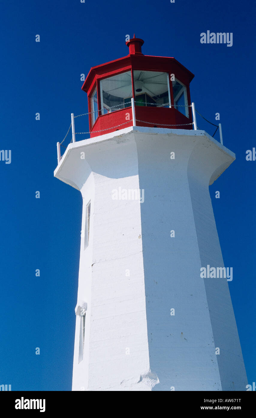 Peggy's Cove Lighthouse, Nova Scotia, Canada Stock Photo