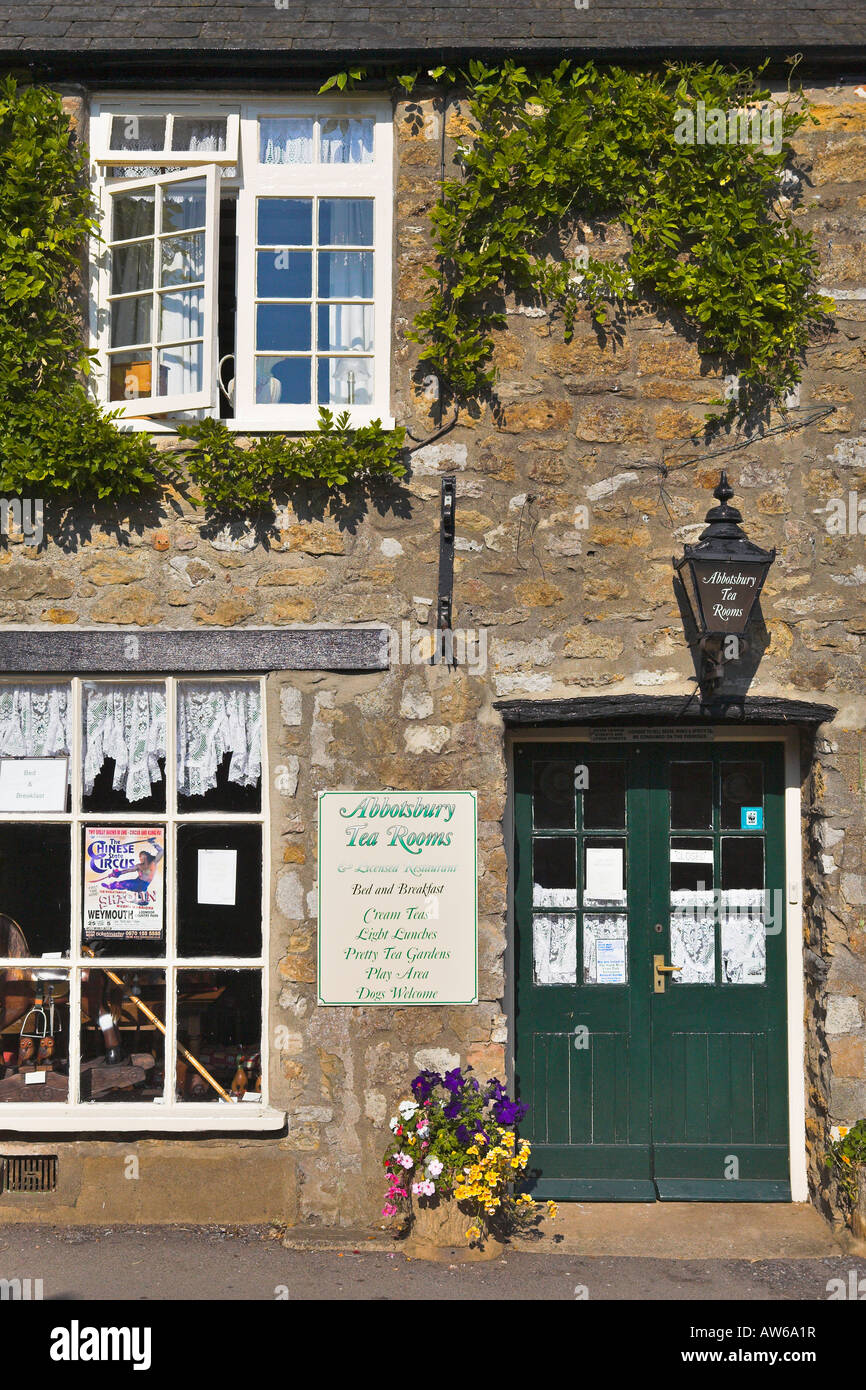 Tea room in Abbotsbury village, Dorset Stock Photo