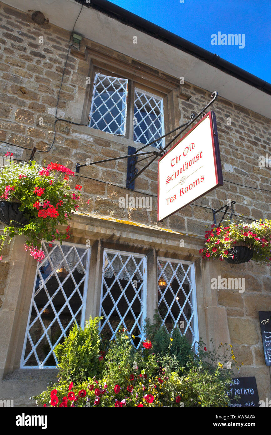 The Old Schoolhouse Tea Rooms, Abbotsbury Dorset Stock Photo Alamy