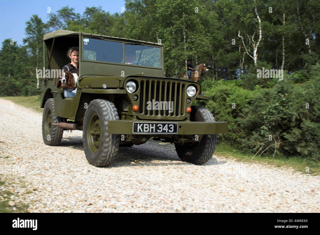 Second World War jeep Stock Photo - Alamy