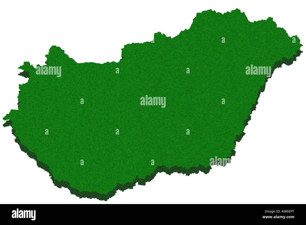Outline map of Hungary Stock Photo - Alamy