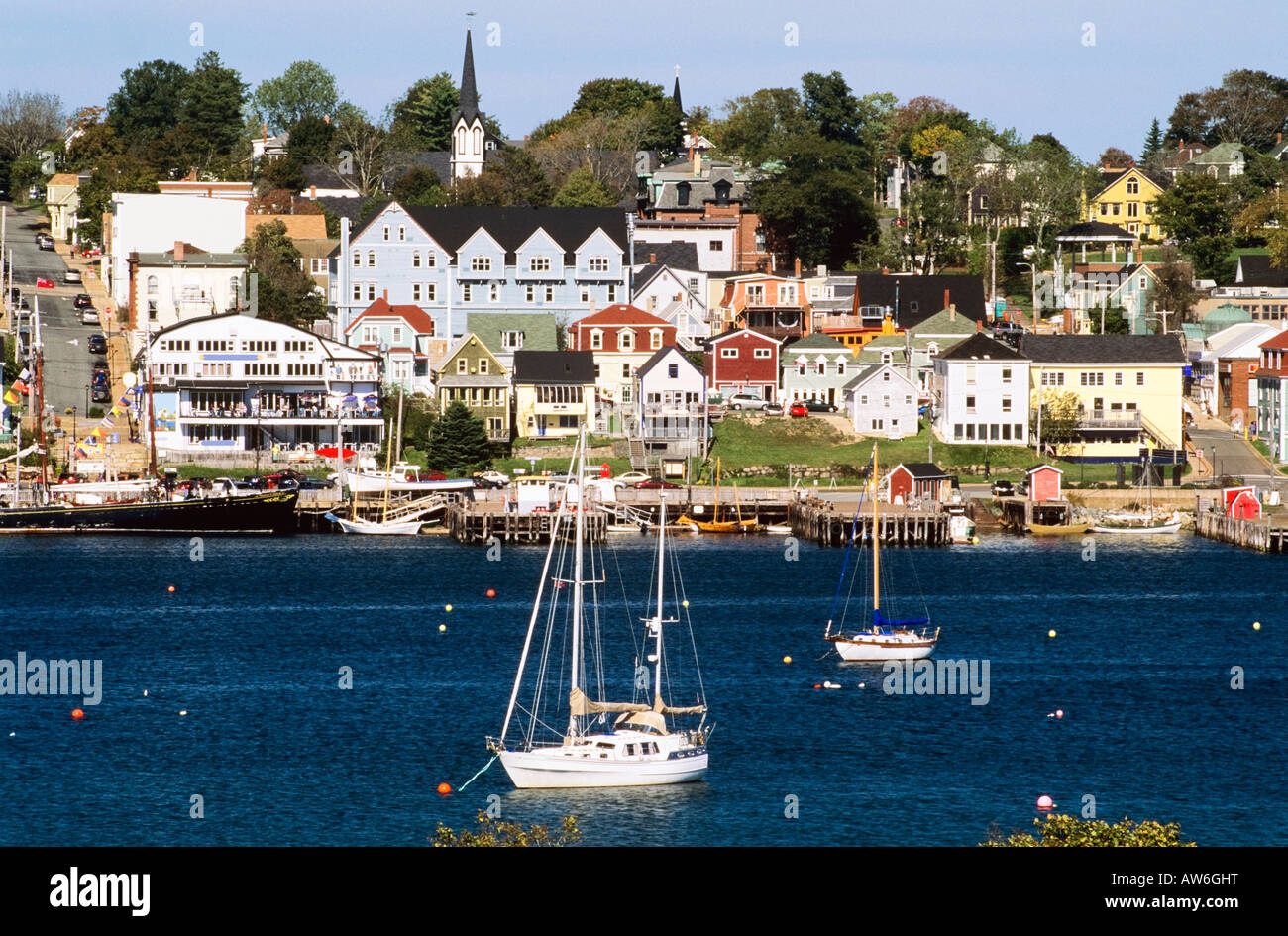 Historic Lunenburg waterfront, Nova Scotia, Canada Stock Photo Alamy