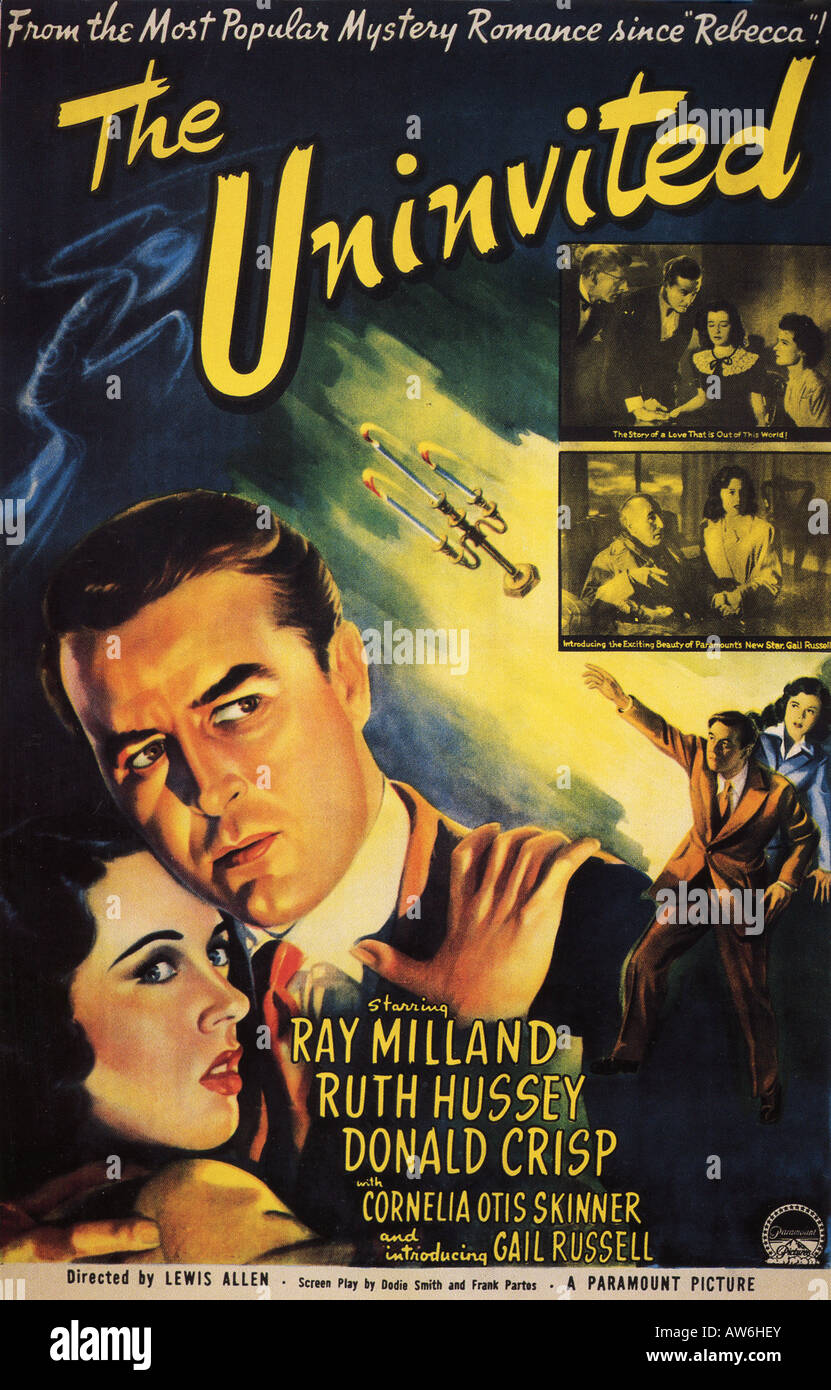 The uninvited Ray Milland cult movie poster print 