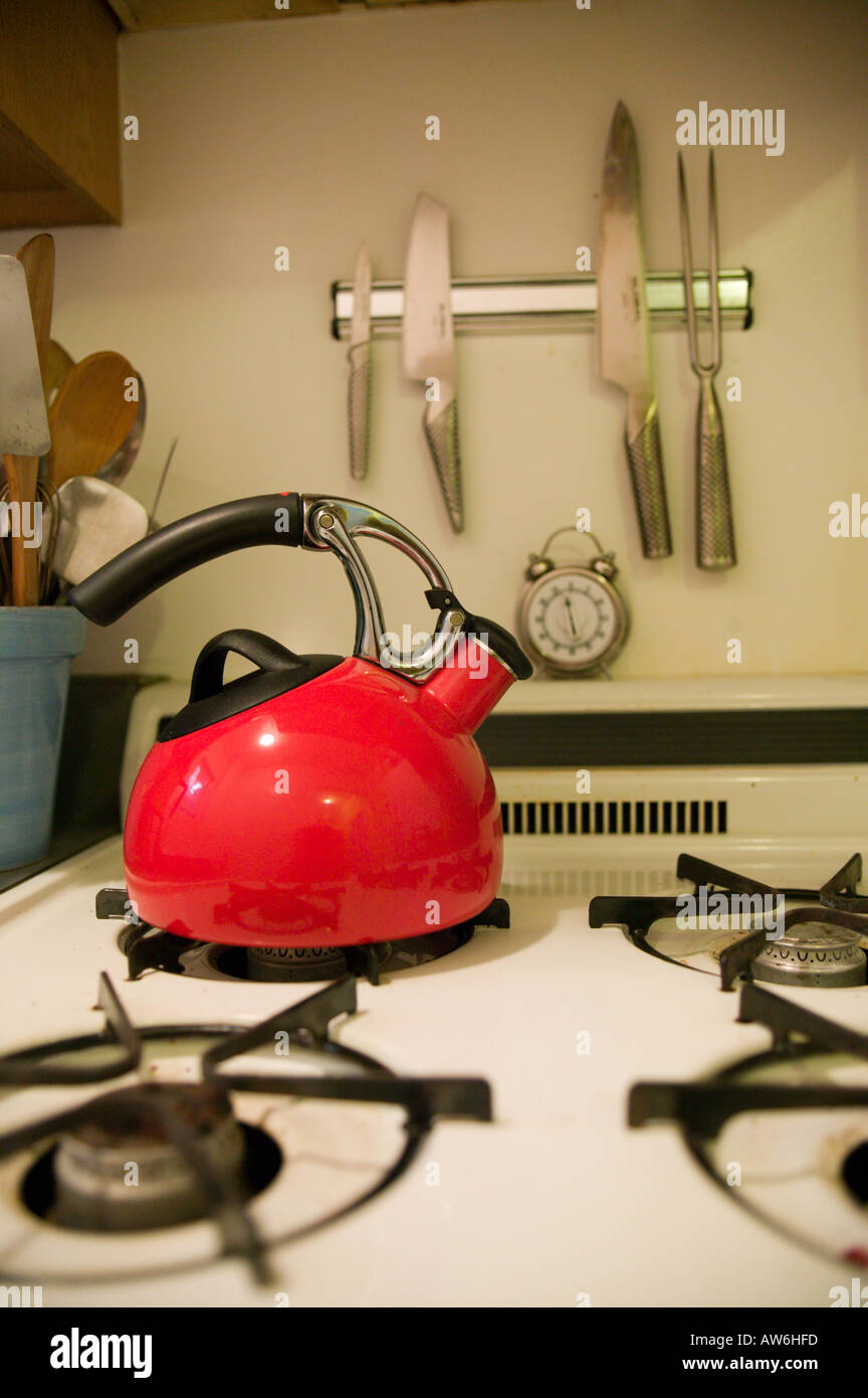 Tea Kettle in Apartment Stock Photo Alamy
