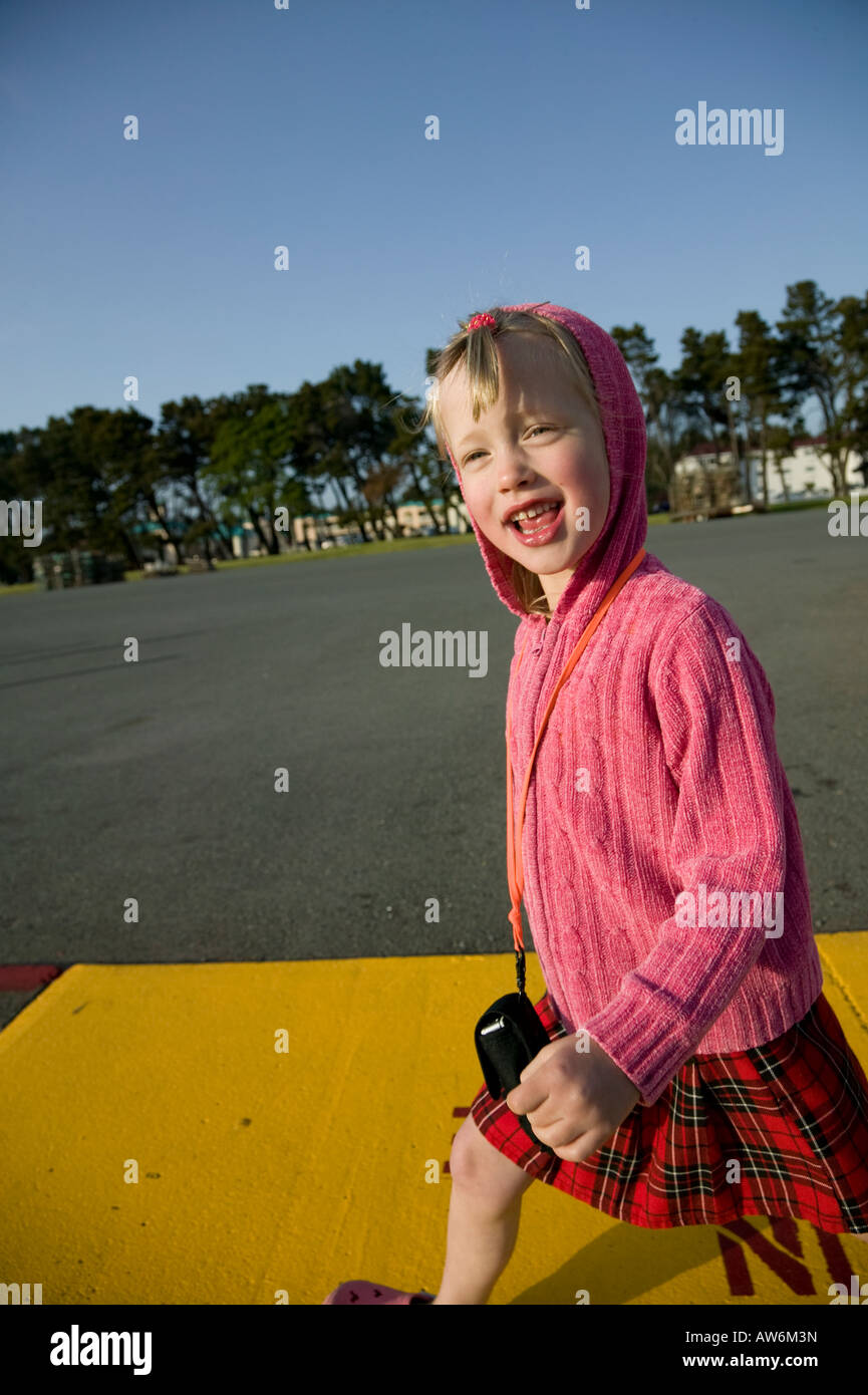 Portrait of a young girl Crescent City, California, USA Stock Photo