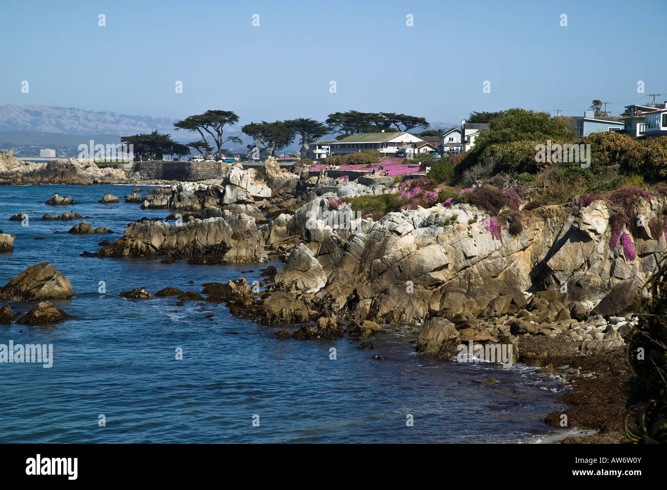 Pacific Grove waterfront area Monterey Bay, California, USA Stock Photo Alamy