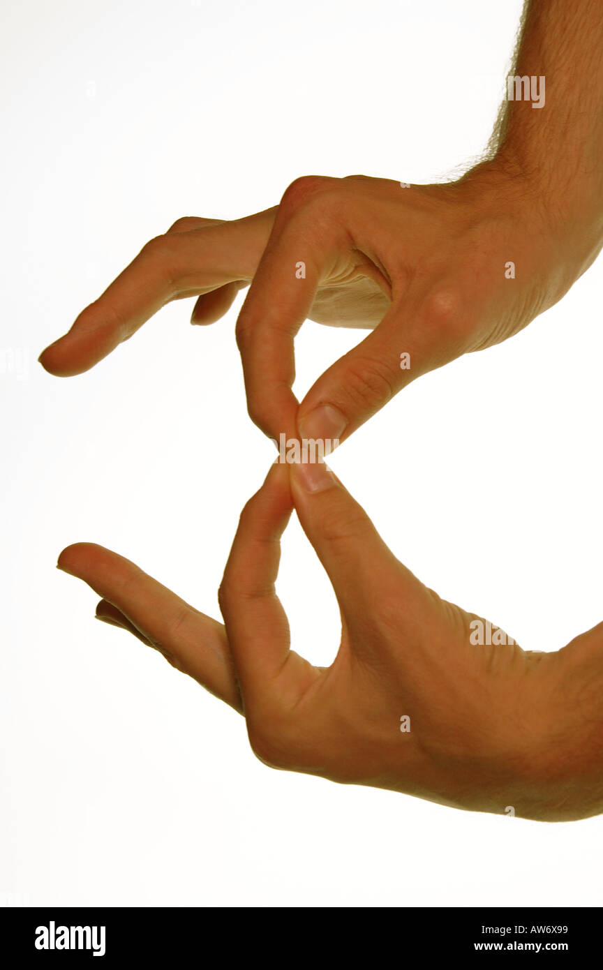 Sign language letter b british Cut Out Stock Images & Pictures - Alamy