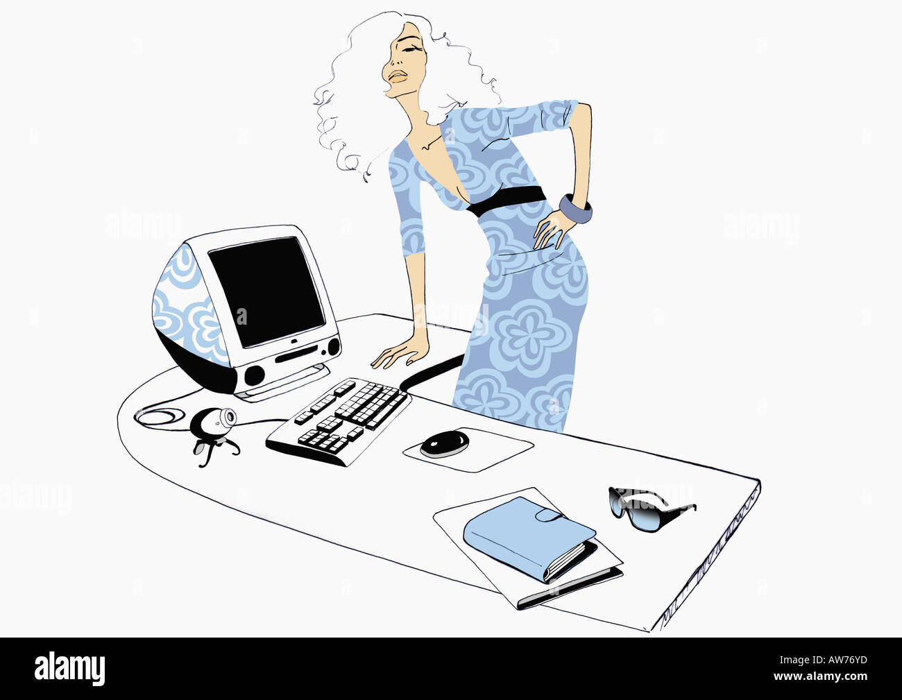 Designer woman in her office Stock Photo