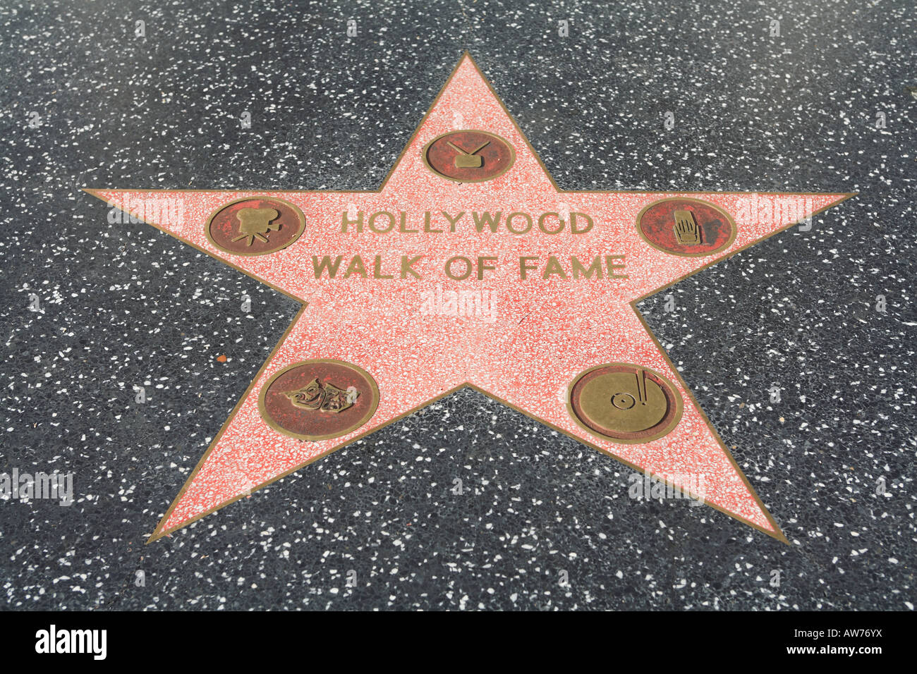 Hollywood Walk of Fame Hollywood Boulevard Los Angeles California USA ...