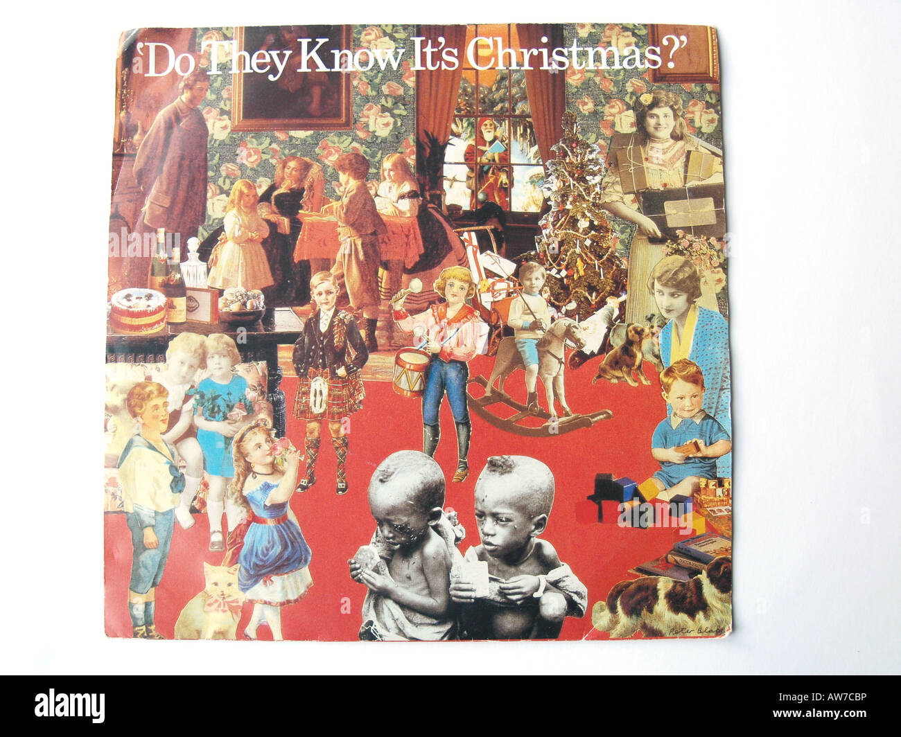 Front cover of single record for Do they know it's Christmas, Band Aid Stock Photo