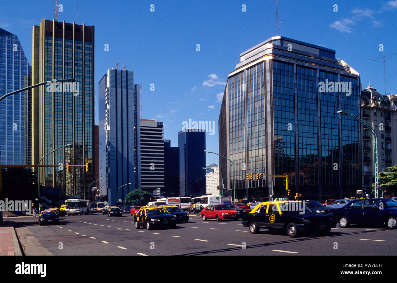 Avenida Libertador buildings near Plaza San Martín Buenos Aires ...